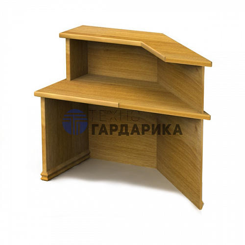 Кафедра выдачи, пристраиваемый угловой модуль 1500х770х1150Н (серия Классика) Кафедра выдачи, пристраиваемый угловой модуль 1500х770х1150Н (серия Классика)