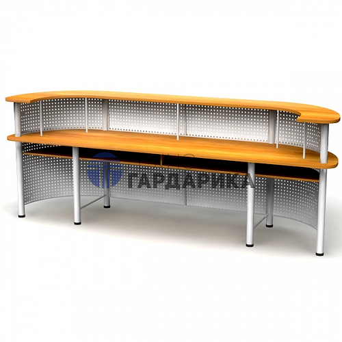 Кафедра выдачи угловая двухсторонняя 3180х780х1100 Кафедра выдачи угловая двухсторонняя 3180х780х1100