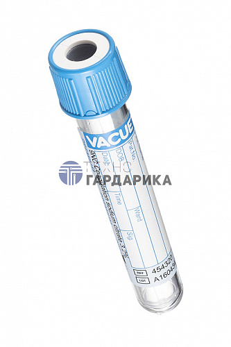 Пробирка вакуумная для коагулологических исследований 1.8мл Пробирка вакуумная для коагулологических исследований 1.8мл